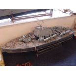 A radio control scale model of a Vosper Motor Torpedo Boat:, with wheel house,