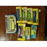 A group of various Corgi cars:, comprising No 330 Porsche Carrera 6, two No 316 Ford GT 70,