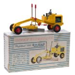 French Dinky No 886 Profileur 100 Richier:, yellow and red, plastic hubs with driver figure,