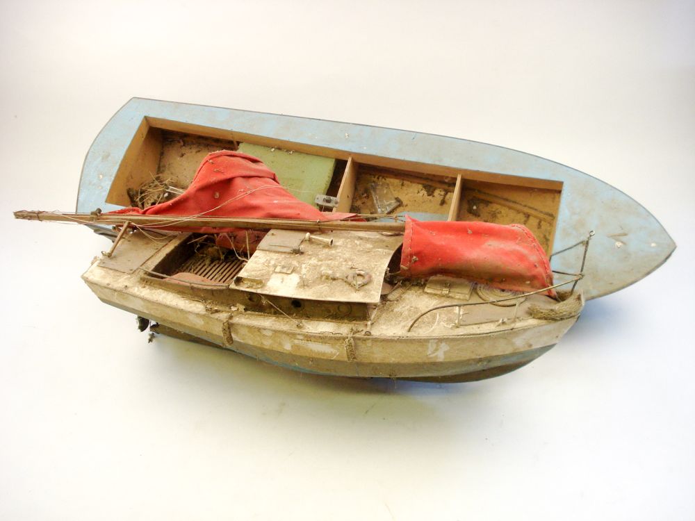 A radio control scale model of a yacht: together with one other model hull (2)