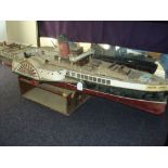 A live steam scale model of The General Steam Navigation Company Paddle Steamer 'Golden Eagle':,