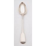 A William IV provincial silver Fiddle pattern serving spoon, maker William Woodman, Exeter,