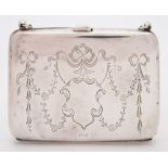 A George V silver cocktail purse, maker Joseph Gloster Ltd, Birmingham,