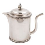 A George V silver argyle, maker Martin Hall & Co, Sheffield,