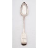 A William IV provincial silver Fiddle pattern serving spoon, maker George Turner, Exeter,