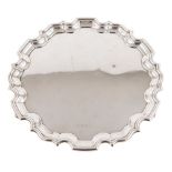 An Elizabeth II silver salver, maker Carr's of Sheffield Ltd.