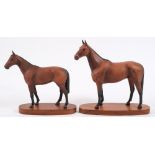 Two Beswick Connoisseur models 'Arkle' and 'Mill Reef':,