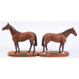 Two Beswick Connoisseur models 'Red Rum' and 'Nijinsky':,