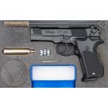 A Walther CP 88 .177 CO2 air pistol:, number A7390349 in fitted case.