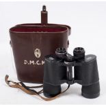 A pair of Carl Zeiss Jena 'Jenoptem' 10x50w binoculars in case:.