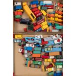 A collection of Matchbox 1-75 series and other small scale diecast vehicles:.