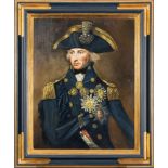 After Lemuel Francis Abbott- Admiral Lord Nelson,;- oil on canvas, 73 x 57cm.
