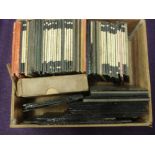 A collection of glass plate negatives and diapositive lantern slides of microscope specimens and