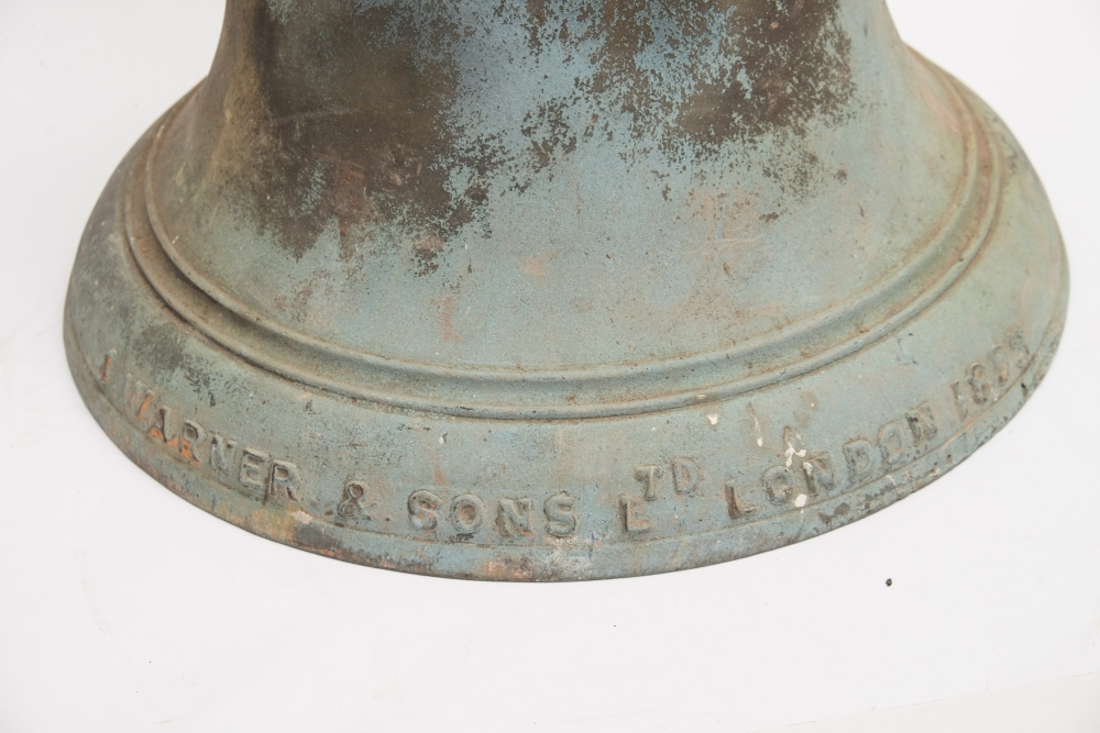 A 19th century cast bell by J Warner & sons Ltd, London:, - Image 2 of 2