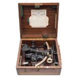 An 8 inch radius vernier sextant by Kelvin & Hughes Ltd:, no 59498:,