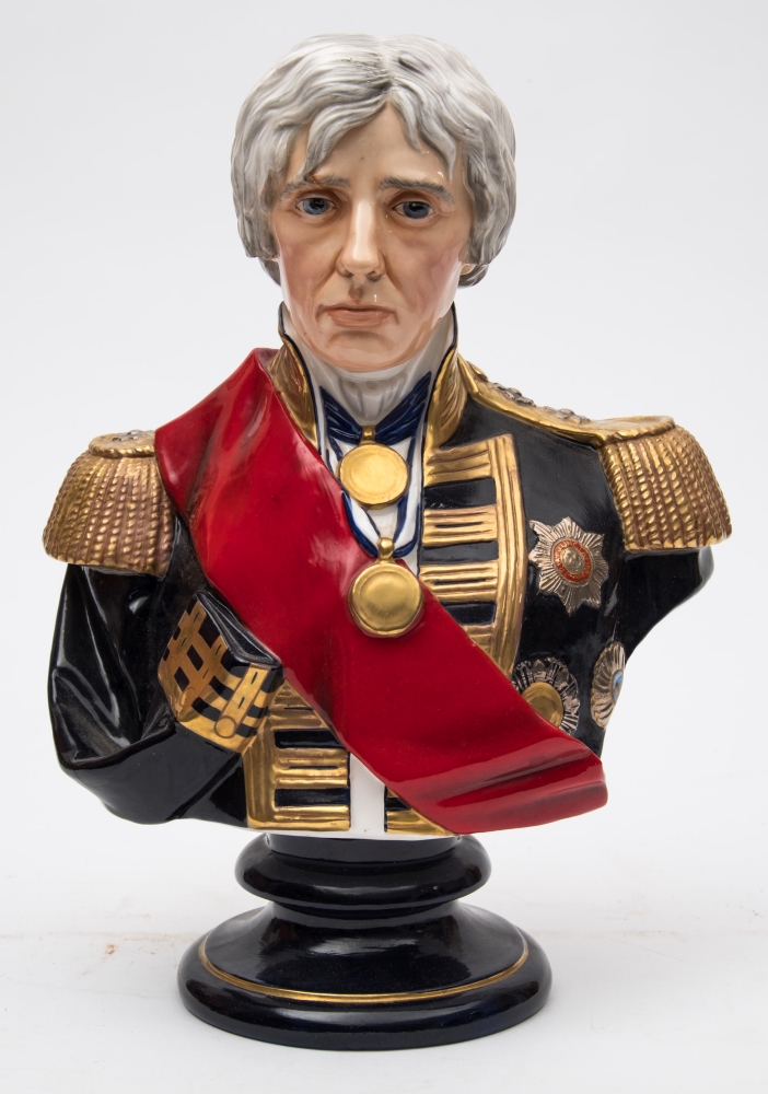 A Michael Sutty limited edition porcelain bust 'The Right Honourable Lord Viscount Nelson 1805',