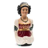 A carved figurehead 'Lady of The Sea' by Charles Moore:,