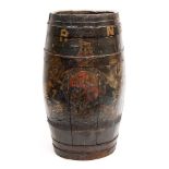 A rum barrel stick stand:,