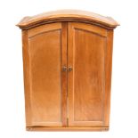 A teak cabin cupboard:,