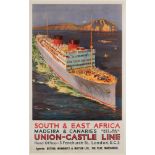 A Union-Castle Line 'South & East Africa' service poster after Odin Rosenvinge (1880-1957):,