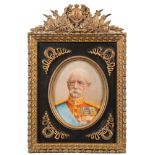 British School early 20th Century- A miniature portrait of Field Marshal Frederick Sleigh Roberts,