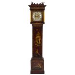 Benjamin Merriman, London, a late 17th century lacquered longcase clock: the eight-day duration,