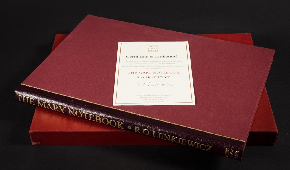 The Mary Notebook, 1998:- White Lane Press, hand-bound limited edition of 350.