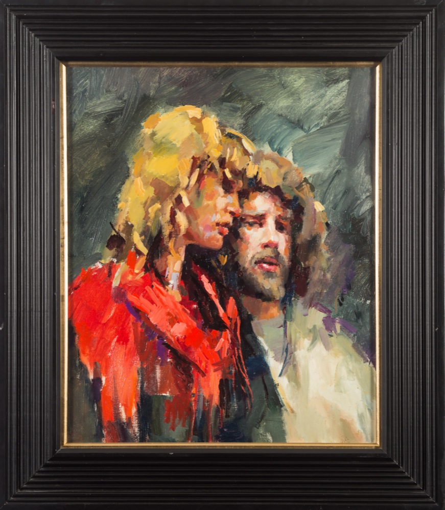 * Robert O. Lenkiewicz [1941-2002]- The Painter with Mary,:- Project 14.