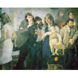 * Robert O. Lenkiewicz [1941-2002]- Group in Eton Avenue Studio, 1964,:- oil on canvas 219 x 287cm.