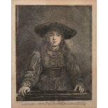 G F SCHMIDT after Rembrandt [18th Century] - La Juive Fiancee,:- an engraving,