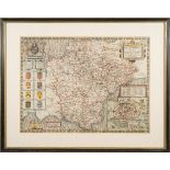 SPEED, John - Devonshire : hand coloured map, 510 x 375 mm, John Sudbury & George Humble, f & g.