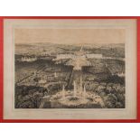VERSAILLES : Vue Generale de Versailles - lithograph, 565 x 420 mm, T. Muller, f & g, 19th cent.