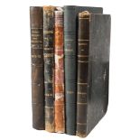 JOURNAL DES DAMES DES DEMOISELLES : 5 vols, 82 hand coloured plates, various bindings, 4o, 1855-56,