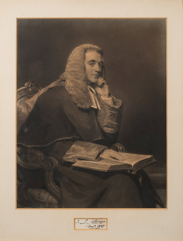 COLERIDGE : Three monochrome engravings - Lord Coleridge as Lord Chief Justice and John Patterson - Image 3 of 3