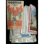 FASHION MAGAZINES : a box of mainly 20th century fashion, trade magazines and catalogues inc.
