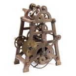 Gaydon & Sons, a Victorian turret clock: the eight-day duration movement having cast-iron plates,