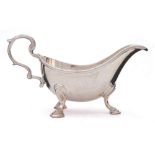 A Victorian silver sauce boat, maker Thomas Goodfellow, London,