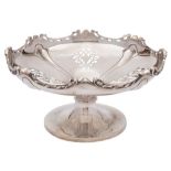 An Edward VII silver comport, maker Harrison Brothers & Howson, London,