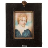 Follower of Andrew Plimer [early 19th Century]- A miniature portrait of a young man,