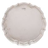 A George V silver salver, maker John & William Deakin, Sheffield,