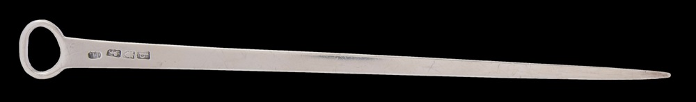 A George III silver fish slice, the blade by Christopher Haines, Dublin, - Image 2 of 2