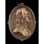 A Charles I silver gilt Royalist badge,