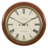 Thomas Gibbs, Stratford, a small striking fusee wall clock: the eight-day duration,