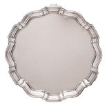 A George V silver salver, maker Barker Brothers Silver Ltd, Birmingham,