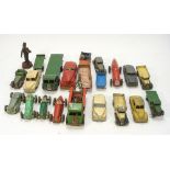 Dinky, Corgi and others, a group of various vehicles:, including three Dinky Racing cars,