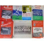 A collection of post-war Arsenal F C programmes: and two photographs 1933-4 Arsenal team,