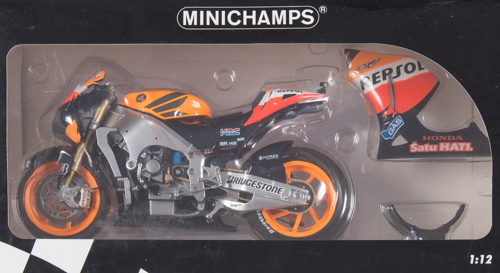 Minichamps 1/12th scale Moto GP motorcycles: includes Ducati Desmosedici Loris Capirossi,