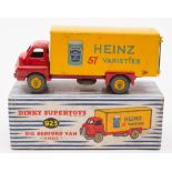 Dinky 923 Big Bedford Van in 'Heinz' livery:, red cab and chassis ,
