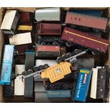 Various makers;- a quantity of OO/HO gauge rolling stock: includes open coal wagons, brake vans,