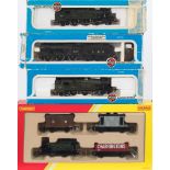 Hornby and Airfix OO/HO gauge locomotives: includes a Railroad set with 0-4-0 tank locomotive and